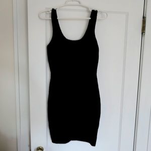 Urban Outfitters fuzzy black mini dress- size S